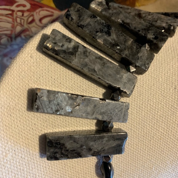 Labradorite - glass beads necklace - elegant and unique - new jewelry - Picture 13 of 13